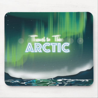 Travel to the Arctic Travel Poster Art Mouse Mat