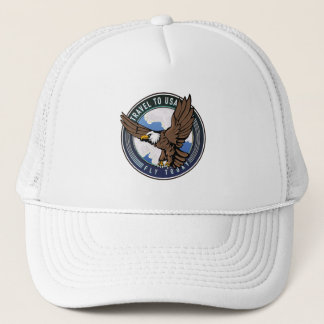 Travel to USA Fly today logo Trucker Hat