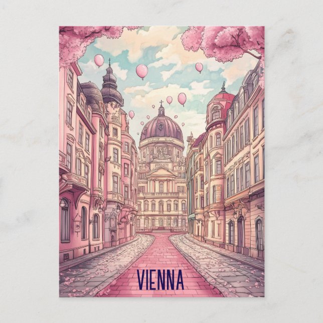 Travel to Vienna Austria Postcard (Front)