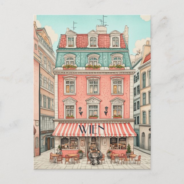 Travel to Vienna Postcard (Front)