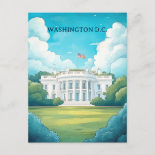 Travel to Washington D.C. Abraham Lincoln Postcard