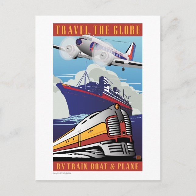 TRAVEL-Travel the Globe Postcard (Front)
