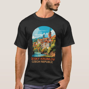 Travel Trip Summer Vacation Cesky Krumlov Czech Re T-Shirt