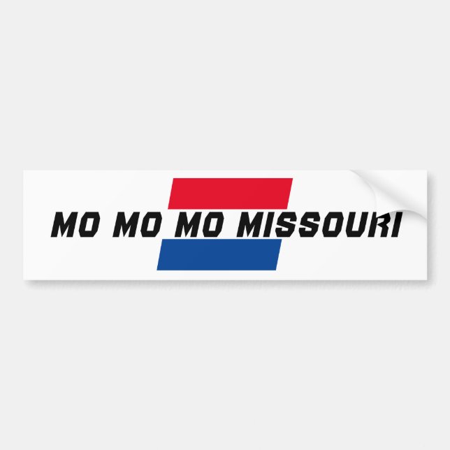 Travel trip vacation MO MO MO MISSOURI state flag  Bumper Sticker (Front)