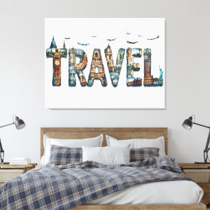 Travel Typography Wall Art