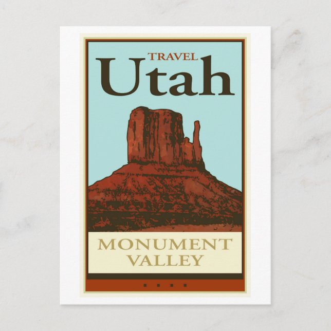 Travel Utah Postcard (Front)