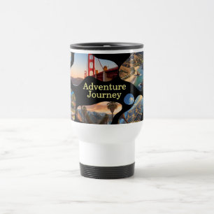 Travel vacation Photo Collage – Adventure Journey Mug