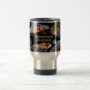 Travel vacation Photo Collage – Adventure Journey Mug
