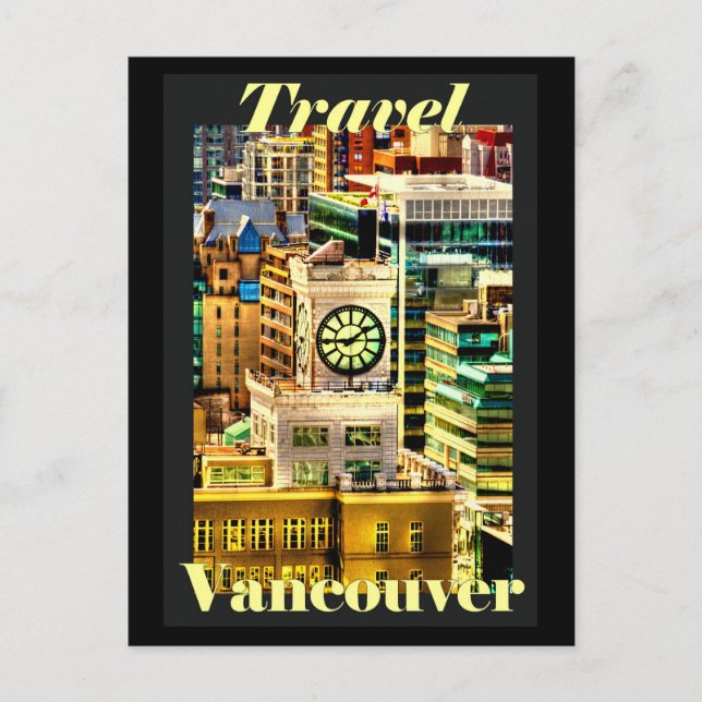 Travel Vancouver, BC, Canada Postcard (Front)