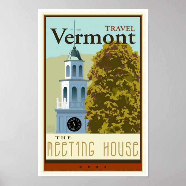Travel Vermont Poster (Front)