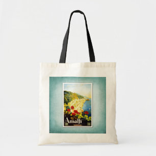 Travel Vintage Poster Amalfi Italy Tote Bag