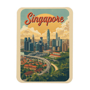 Travel Vintage singapore gardens by the bay gifts Magnet