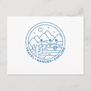 Travel Wander Explore Postcard