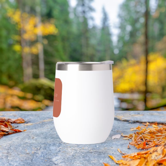Travel Wine Tumbler: Claude Co. Burnt Umber (Outdoor)