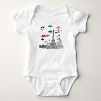 Travel with Umbrellas Baby Bodysuit