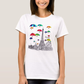 Travel with Umbrellas in Paris T-Shirt