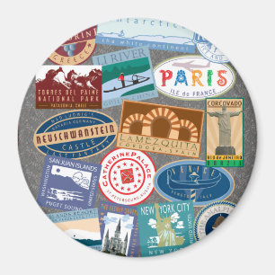 TRAVEL-World Traveller Magnet