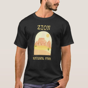Travel Zion National Park Hikes Retro Mountain Uta T-Shirt