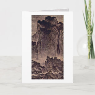 Travelers Among Mountains And Streams By Fan Kuan Card