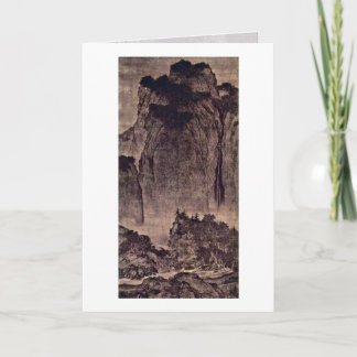 Travelers Among Mountains And Streams By Fan Kuan Card