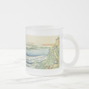 Travelers Climbing A Mountain, Hokusai, 1835 Mug