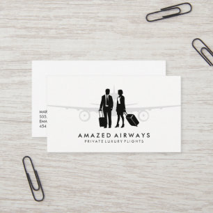 Travelers Plane Business Card