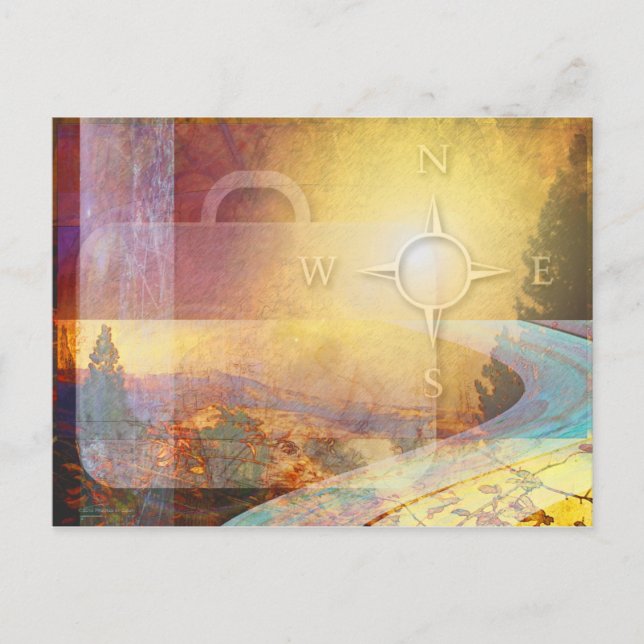 Travelight Vibrant Gold Postcard (Front)