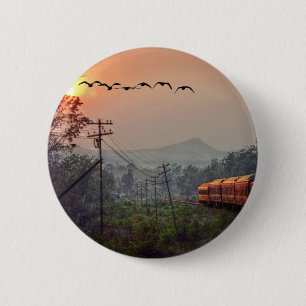 Traveling 6 Cm Round Badge