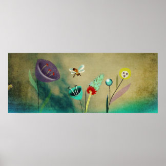 Traveling Bee Print