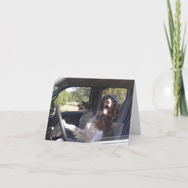 TRAVELING BRITTANY CARD (Front)