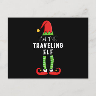 Traveling Elf Christmas Matching Family Gift Postcard