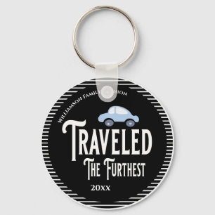 Travelled The Furthest Car Reunion Award Prize Key Ring