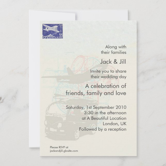 Traveller 5x7 invitation (Front)