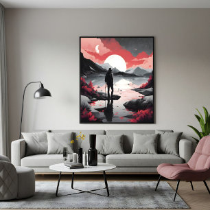 Traveller at Dusk Poster