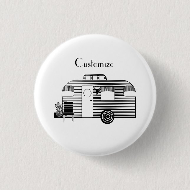 Traveller Camper Caravan Thunder_Cove 3 Cm Round Badge (Front)