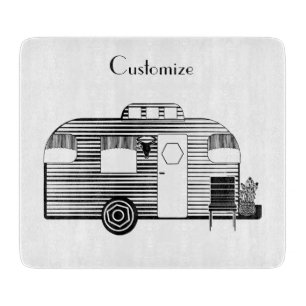 Traveller Camper Caravan Thunder_Cove Cutting Board