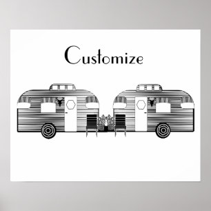 Traveller Camper Caravan Thunder_Cove Poster