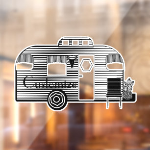 Traveller Camper Caravan Thunder_Cove  Window Cling