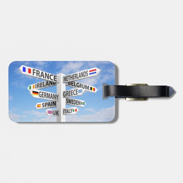 Traveller Europe Luggage Tag (Back Horizontal)