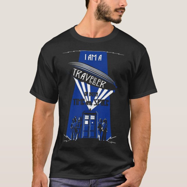 Traveller of Time and Space calligraphic  T-Shirt (Front)