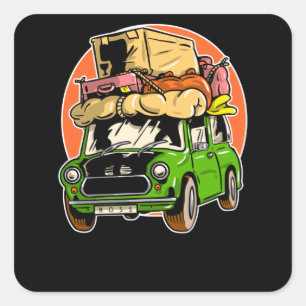 Traveller Square Sticker