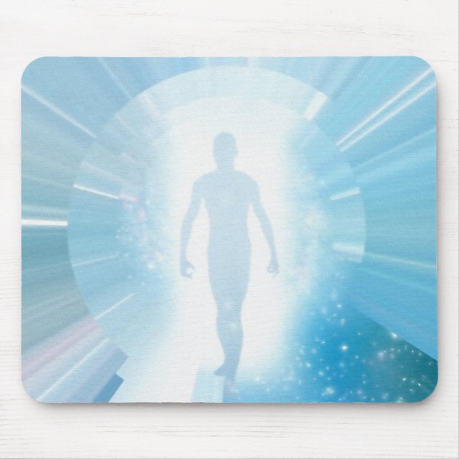 Traveller through space and time mouse mat (Front)