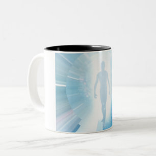 Traveller through space and time Two-Tone coffee mug
