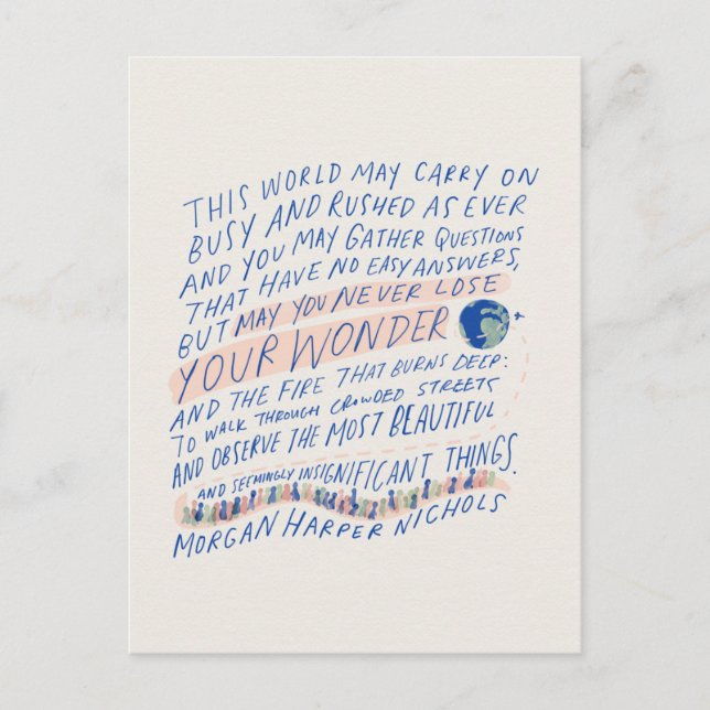 Traveller's Quote Postcard (Front)