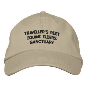 TRAVELLER'S REST EQUINE ELDERS SANCTUARY EMBROIDERED HAT