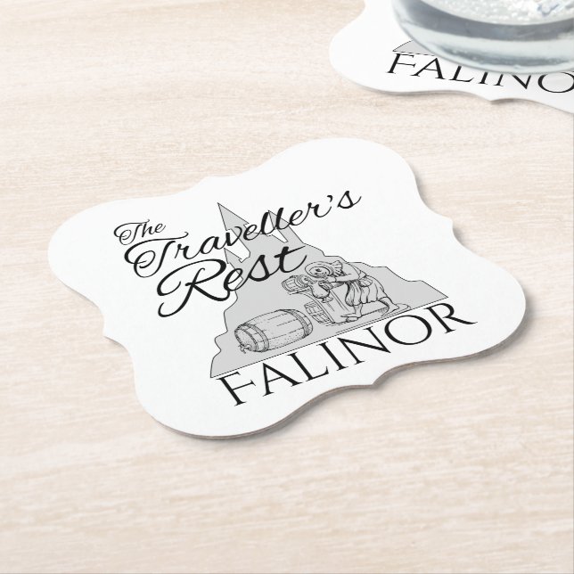 Traveller's Rest - Paper Coaster (Angled)