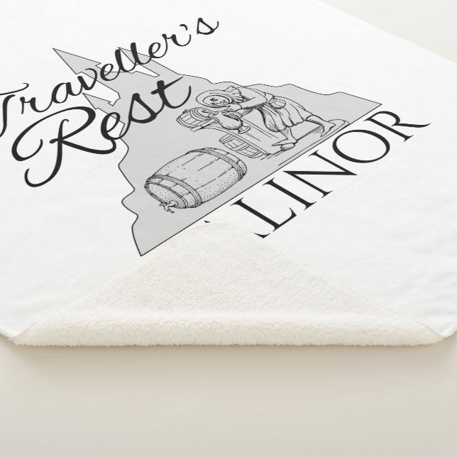 Traveller's Rest - Small Sherpa Blanket (3/4)