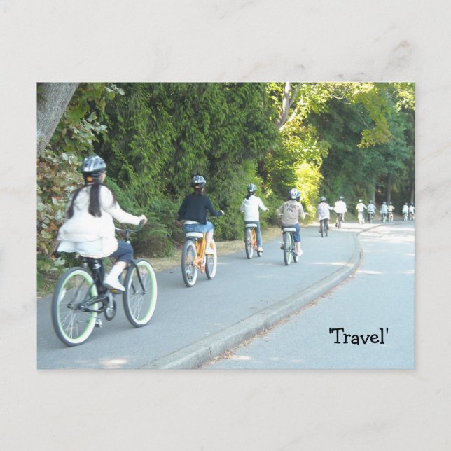 Travelling Bicycles Postcard (Front)