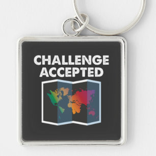 Travelling - Challenge Accepted Key Ring