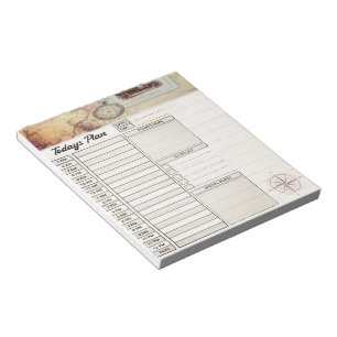 Travelling day planner notepad